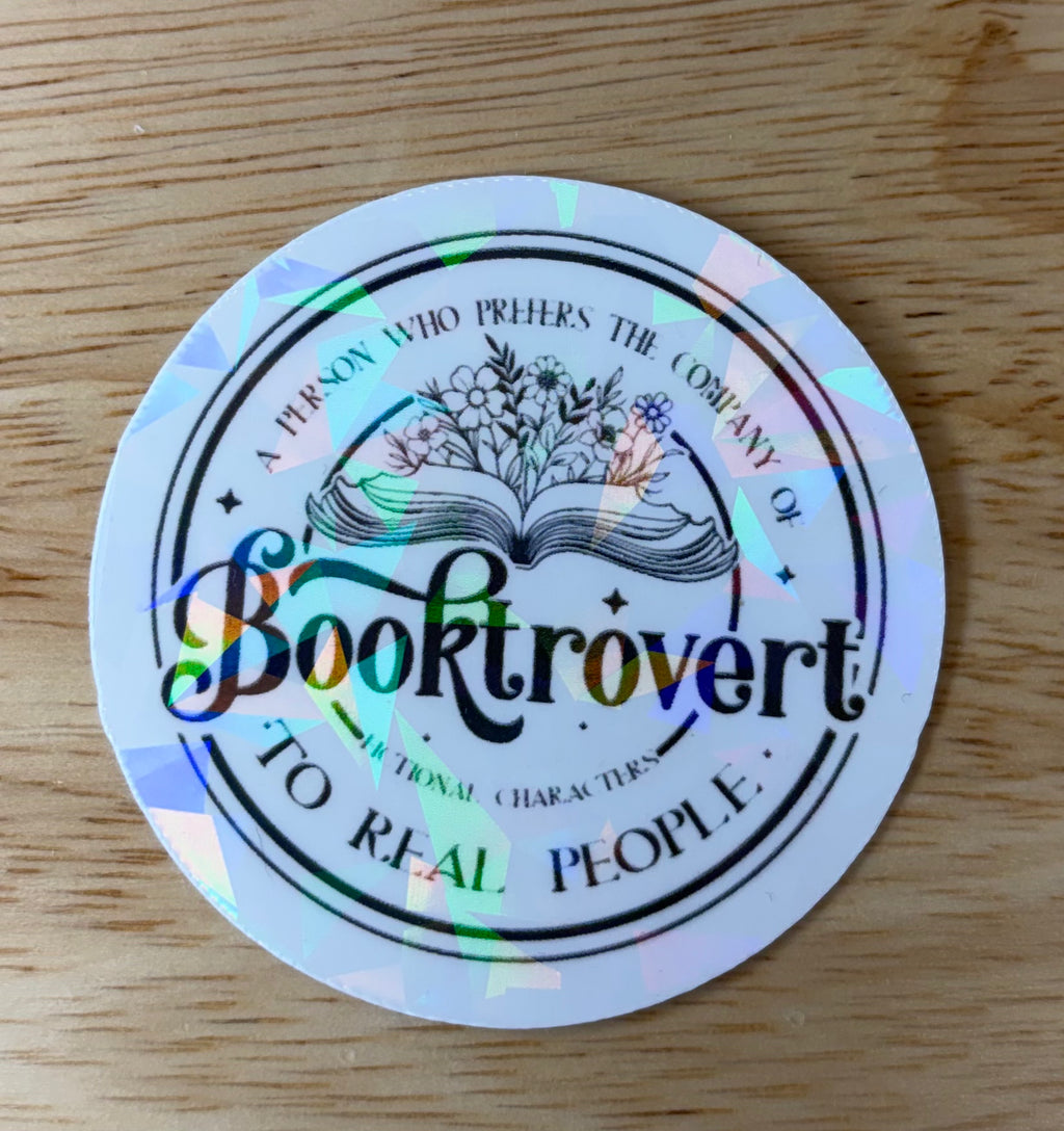 Booktrovert Vinyl Sticker