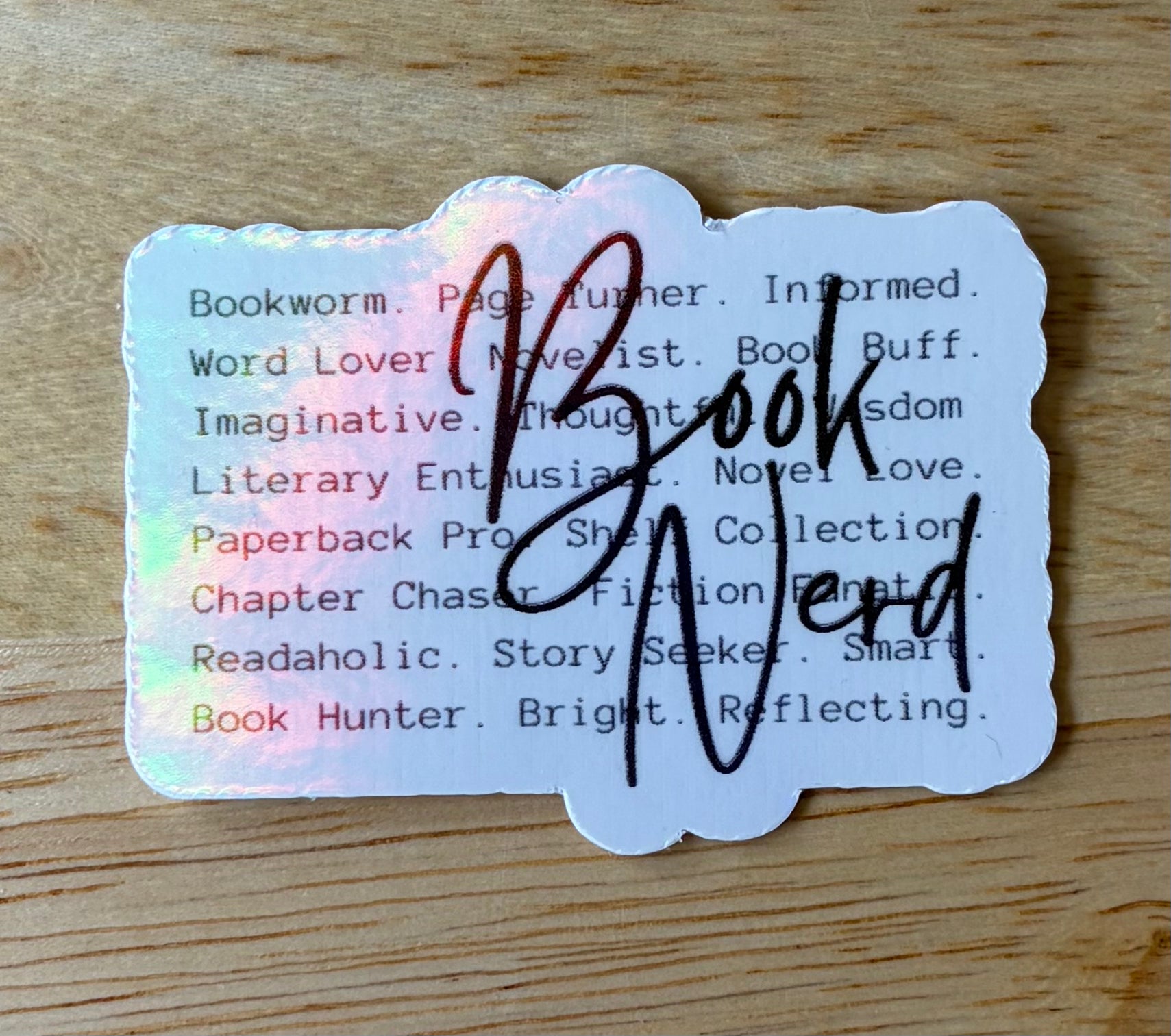 Book Nerd Vinyl Sticker